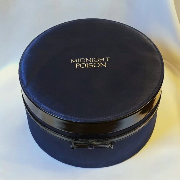 Dior Midnight Poison Coffret Round Box Makeup Storage Case LARGE, RARE & NEW - Picture 3 of 11